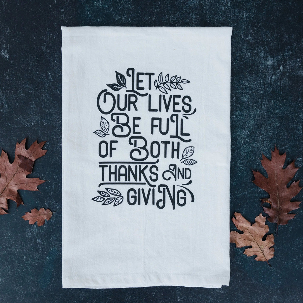 Thankful Thanksgiving Kitchen Towel – Hostess Gift