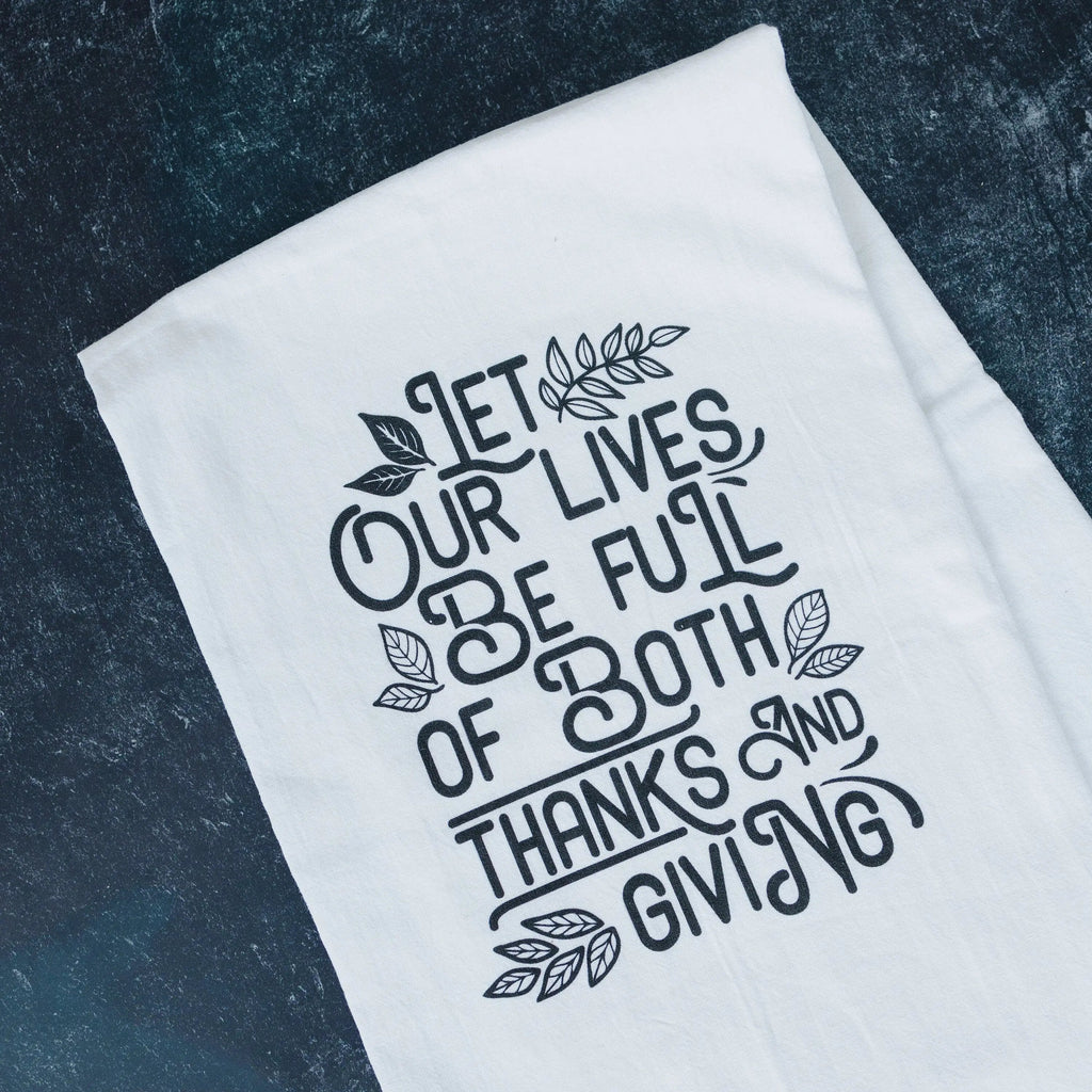 Thankful Thanksgiving Kitchen Towel – Hostess Gift