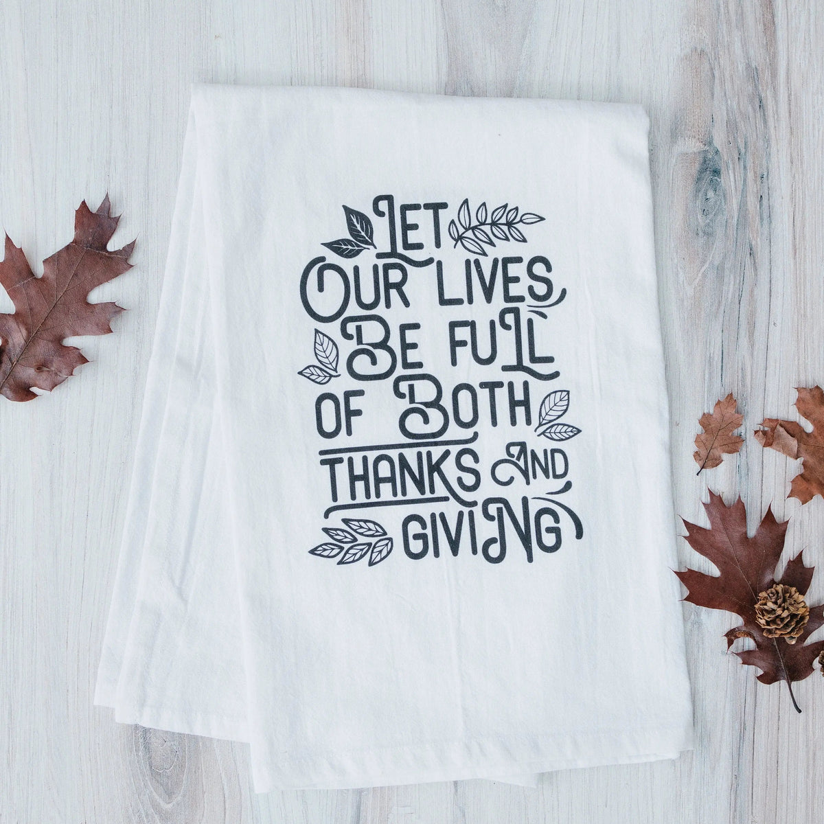 Thankful Thanksgiving Kitchen Towel – Hostess Gift