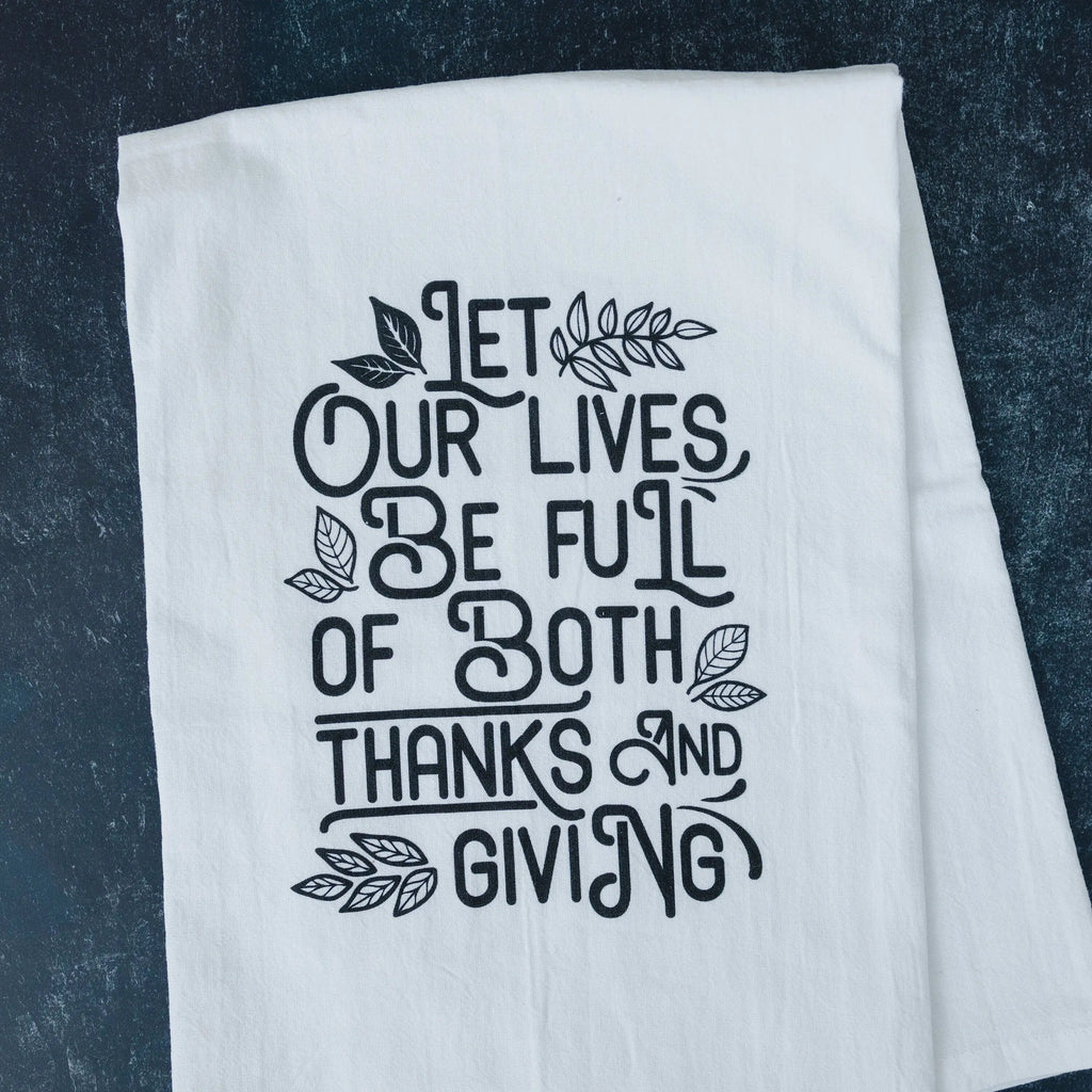 Thankful Thanksgiving Kitchen Towel – Hostess Gift