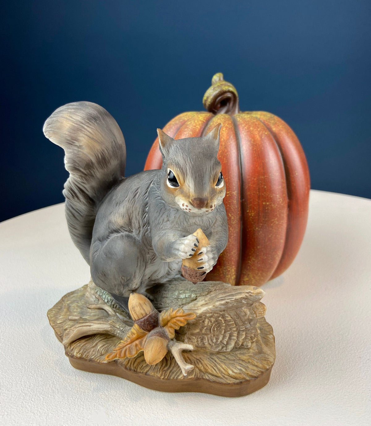 Vintage Ceramic Pumpkin – Rustic Fall Table Decor