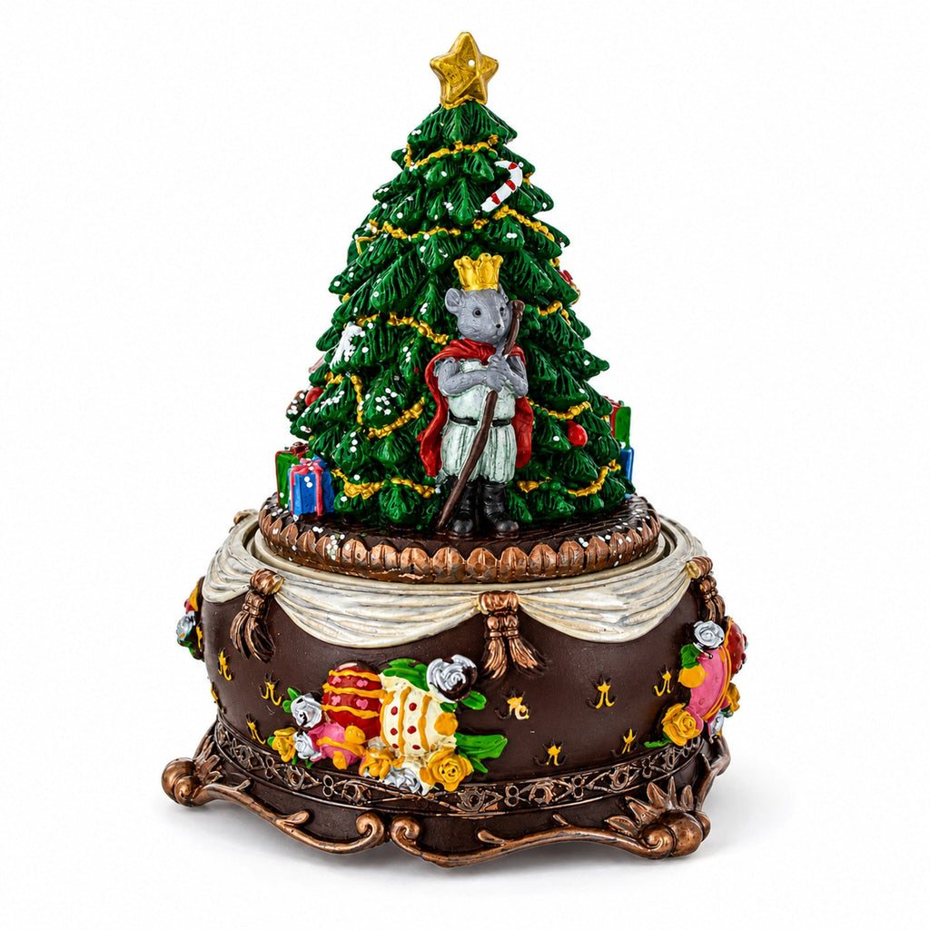 Nutcracker Ballerina Musical Tree Figurine – Music Box