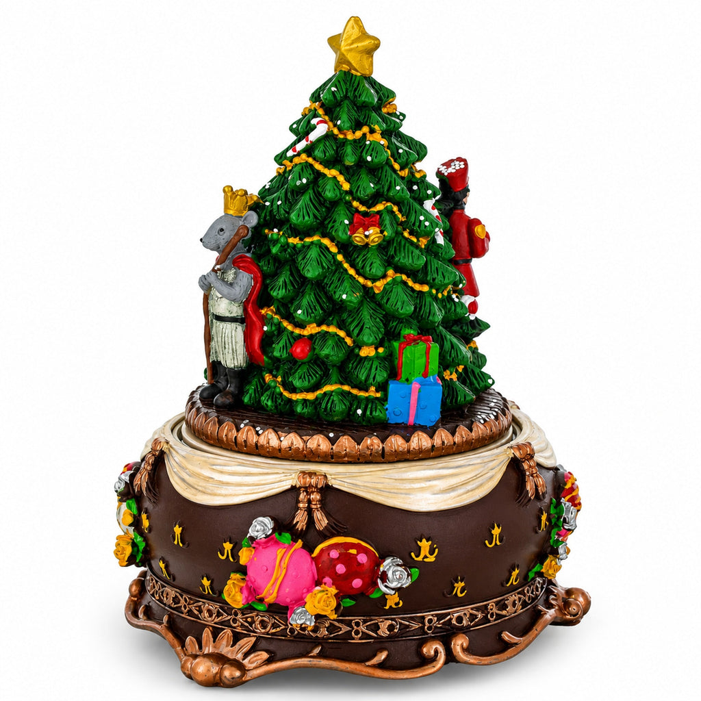 Nutcracker Ballerina Musical Tree Figurine – Music Box